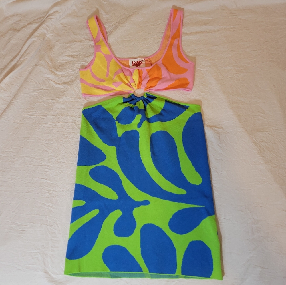 **NWT** SOLID & STRIPED The Bailey- Asymmetrical Dress - Size Medium